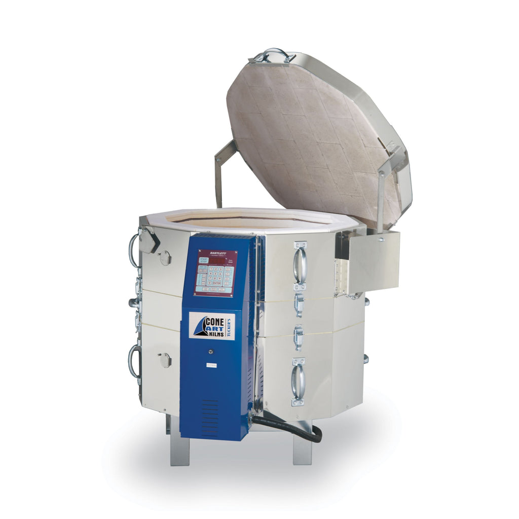 Cone Art BX2322D Round Kiln with Bartlett 12-Key Controller